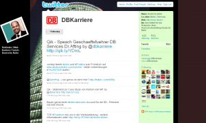 DBKarriere bei Twitter