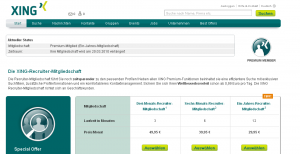 XING Recruiter Mitgliedschaft